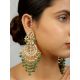 Heirloom Kundan Chandbali Earrings with Bead Drops